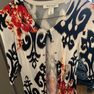 Printed cardigan